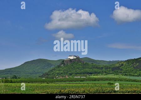 Castello medievale di Fuzer sulle montagne di Zemplen, nord-est dell'Ungheria Foto Stock