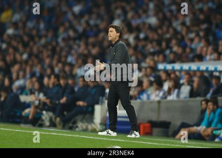 San Sebastian, Spagna. 23rd maggio, 2023. Rubi (Almeria) Calcio : Spagnolo 'la Liga Santander' incontro tra Real Sociedad 1-0 UD Almeria all'Arena reale di San Sebastian, Spagna . Credit: Mutsu Kawamori/AFLO/Alamy Live News Foto Stock