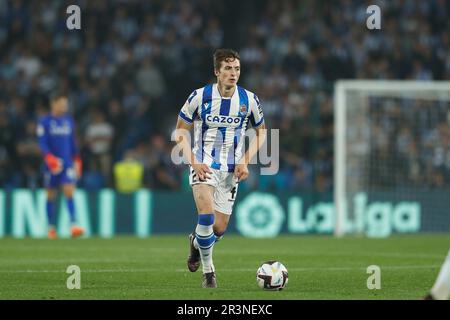 San Sebastian, Spagna. 23rd maggio, 2023. Jon Pacheco (Sociedad) Calcio : Spagnolo 'la Liga Santander' incontro tra Real Sociedad 1-0 UD Almeria all'Arena reale di San Sebastian, Spagna . Credit: Mutsu Kawamori/AFLO/Alamy Live News Foto Stock