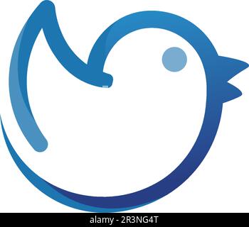 Falcon Eagle Bird modello Logo icona vettore Illustrazione Vettoriale