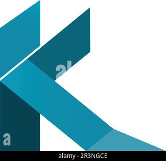 k lettera k logo design e vettore Illustrazione Vettoriale