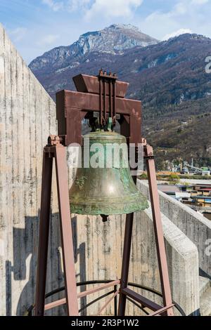 Italia Veneto Longarone - Chiesa Monumentale di Santa Maria Immacolata - architetto Giovanni Michelucci Foto Stock