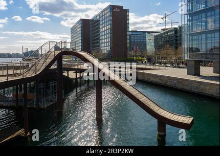 Lungomare di Kalvebod Brygge, Copenaghen, Danimarca Foto Stock