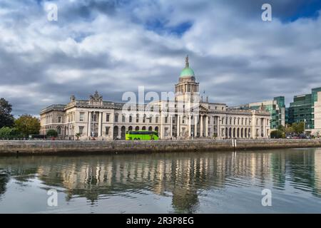 Custom House, Dublino, Irlanda Foto Stock