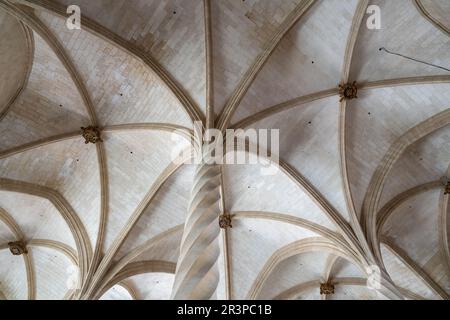 Interno della Lonja de Palma de Mallorca, Spagna Foto Stock