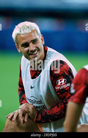 Cornellà, Spagna, 24, maggio, 2023. Spagnolo la Liga: RCD Espanyol / Atlético de Madrid. Antoine Griezmann (8) Credit: JG/Alamy Live News Foto Stock