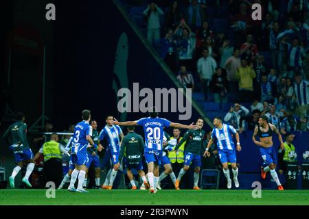 Cornellà, Spagna, 24, maggio, 2023. Spagnolo la Liga: RCD Espanyol / Atlético de Madrid. Credit: JG/Alamy Live News Foto Stock