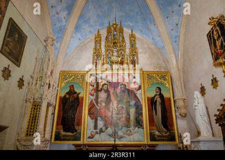 Oratorio, 1877, Monasterio de Miramar,Valldemossa, Maiorca, isole Baleari, Spagna. Foto Stock