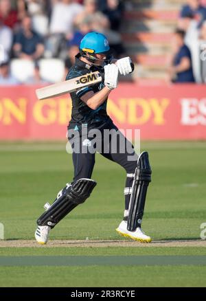 Northampton Maggio 24 :Adam HoseWORCESTERSHIRE RAPIDS durante l'incontro Blast Vitality T20 tra Northamptonshire Steelbacks e Worcestershire Rapids presso il County Ground Northampton England . Foto Stock