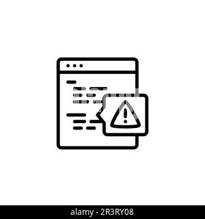 Errore di debug degli avvisi: Identificazione e correzione degli errori per migliorare le prestazioni Illustrazione Vettoriale