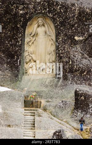 Senhora da Boa Estrella, Pico de La Torre, la Serra da Estrela, Beira Alta, Portogallo, Europa. Foto Stock