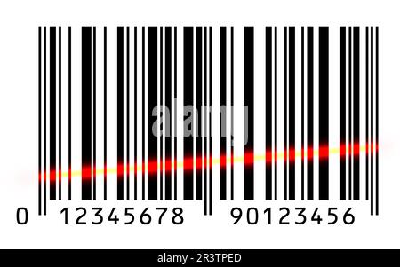 Lettore di codice a barre Foto Stock