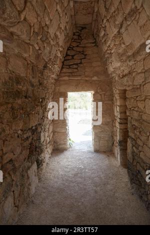 Mayapan, l'ultima delle grandi città maya, fu costruita come una copia più piccola della vicina Chichen Itza, sempre a Yucatan, Messico Foto Stock