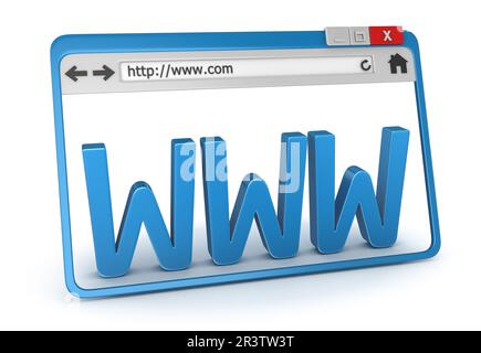 Www Internet simbolo Foto Stock