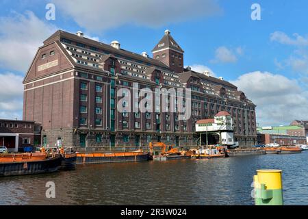 Magazzino, Behala, Westhafen, Berlino, Germania Foto Stock