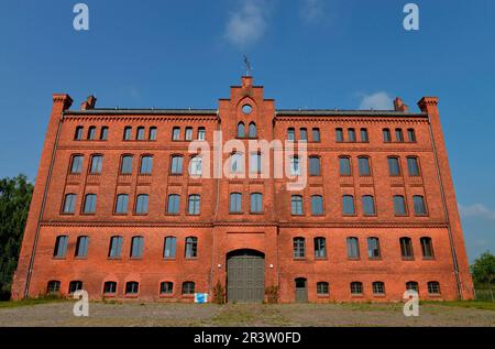 Magazzino del tabacco, Vierraden, Brandeburgo, Germania Foto Stock