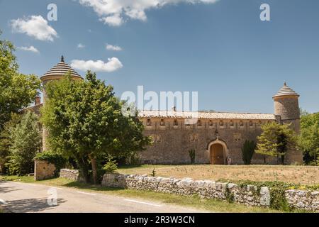 Javon, Chateau de Javon, monastero, castello rinascimentale del 16th ° secolo, Provenza, sud della Francia Foto Stock