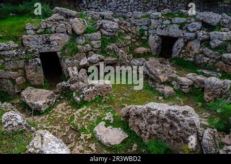 Sito preistorico di TalatÃ­ de Dalt Foto Stock