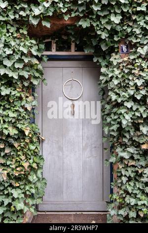 Porta nella città vecchia di Hitzacker sull'Elba Foto Stock