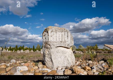 Stele funeraria Vacceos Foto Stock