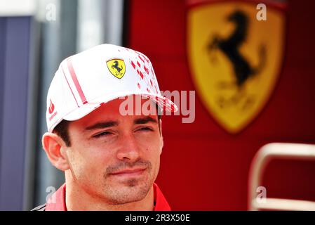 Monaco, Monte Carlo. 25th maggio, 2023. Charles Leclerc (MON) Ferrari. Campionato del mondo di Formula 1, Rd 7, Gran Premio di Monaco, Monte Carlo, Monaco, Giorno di preparazione. Credit: XPB Images Ltd/Alamy Live News Foto Stock