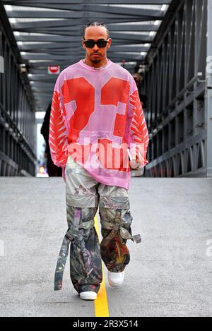 Monaco, Monte Carlo. 25th maggio, 2023. Lewis Hamilton (GBR) Mercedes AMG F1. Campionato del mondo di Formula 1, Rd 7, Gran Premio di Monaco, Monte Carlo, Monaco, Giorno di preparazione. Credit: XPB Images Ltd/Alamy Live News Foto Stock