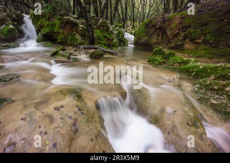 Il Torrente Es Freu. Orientare, Sierra de Tramuntana. Mallorca. Isole Baleari. Spagna. Foto Stock