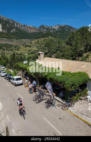 Restaurante può Tomeu, valle de Oriente, Sierra de Tramuntana, Maiorca, isole Baleari, Spagna. Foto Stock