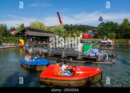 Parque de atracciones Legoland, Günzburg Alemania, l'Europa. Foto Stock