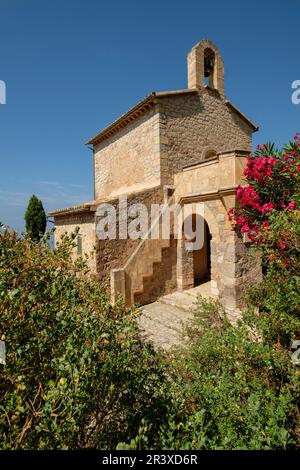 Oratorio, 1877, Monasterio de Miramar,Valldemossa, Maiorca, isole Baleari, Spagna. Foto Stock