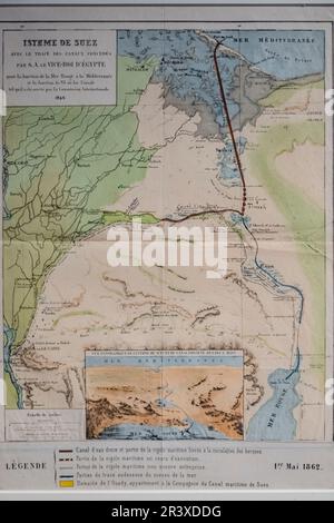 Suez ISM Map, fundacion casa de Alba, Burgos , Spagna. Foto Stock