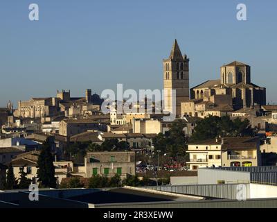 Iglesia parroquiale . Sineu. Comarca de es Pla. Maiorca. Baleares.España. Foto Stock