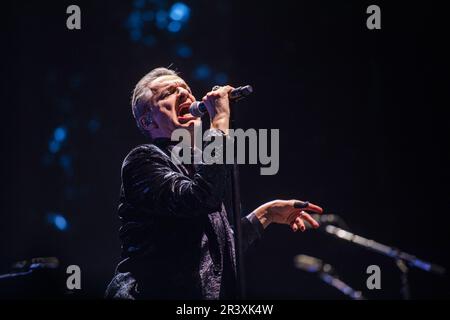 Stoccolma, Svezia. 23rd maggio, 2023. Depeche Mode sul palco durante il Memento Mori World Tour 2023 alla Friends Arena di Stoccolma, Svezia, il 23 maggio 2023. Foto: Peter Wixtrom/Aftonbladet/TT Credit: TT News Agency/Alamy Live News Foto Stock