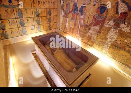 Luxor, Egitto, 25 maggio 2023 - Tomba di Tutankhamon, Luxor, Egitto Foto Stock