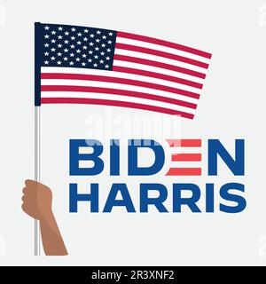 Joe Biden, democratico, elezioni presidenziali degli Stati Uniti d'America Illustrazione Vettoriale