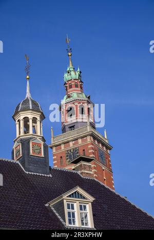 Leer città nella frisia orientale Foto Stock