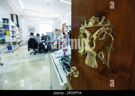 Biblioteca Comunale di può Torro, Alcudia,Mallorca, Islas Baleares, Spagna. Foto Stock