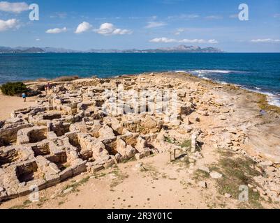 Necropoli Punta dels Fenicis Foto Stock