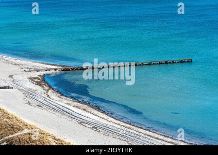 La spiaggia sud sull'isola di Fehmarn Foto Stock