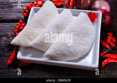 Tapioca farcita, cibo brasiliano Foto Stock