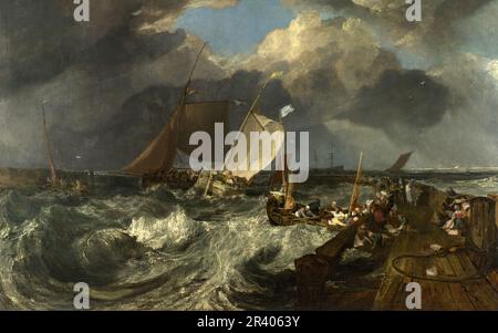 Full title: Calais Pier artista: Joseph Mallord William Turner Data di creazione: 1803 Foto Stock