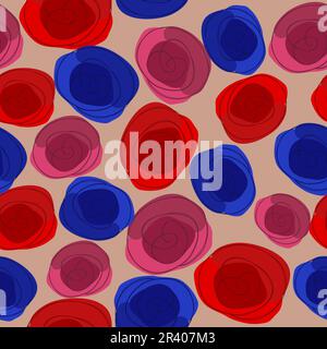 Motivo senza cuciture di fiori colorati Illustrazione Vettoriale