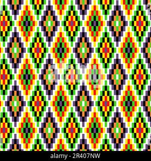 Modello senza cuciture in stile africano Illustrazione Vettoriale