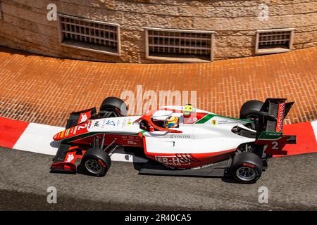 02 BEGANOVIC Dino (swe), Prema Racing, Dallara F3, azione in occasione del 3rd° round del Campionato FIA di Formula 3 2023 dal 26 al 28 maggio 2023 sul circuito di Monaco, a Monaco - Foto Julien Delfosse/DPPI Foto Stock