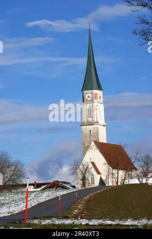 Chiesa di San ramo L'Assunzione di Maria a Kirchreit in Baviera, Germania Foto Stock
