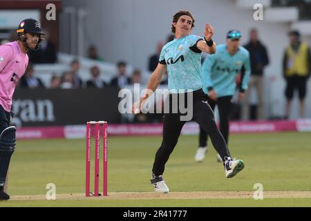 25 maggio, 2023. Londra, Regno Unito. Come Middlesex affrontare Surrey nella Vitality T20 Blast Cricket Match a Lords. David Rowe/Alamy Live News. Foto Stock