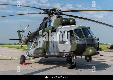 Mi-171 al Caslav Air Show 2023 a Caslav, Repubblica Ceca Foto Stock