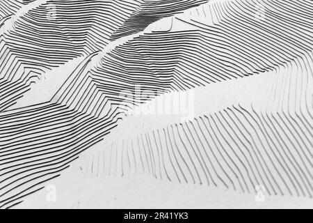 Linea della topografia della mappa. Concetto di mappa topografica astratta. Onde 3D. Sfondo cartografico. Infografiche del modello di mappa. Sfondo ondulato. Cartone. Bianco Foto Stock