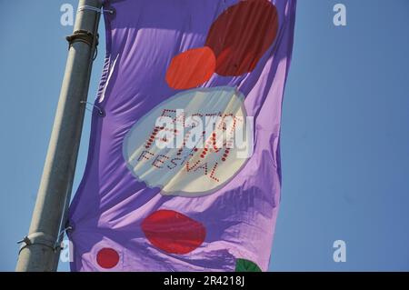 Schull, West Cork, Irlanda. 26th maggio, 2023. Fastnet Film Festival 2023 attributi. Credit: Karlis Dzjamko/Alamy Live News Foto Stock