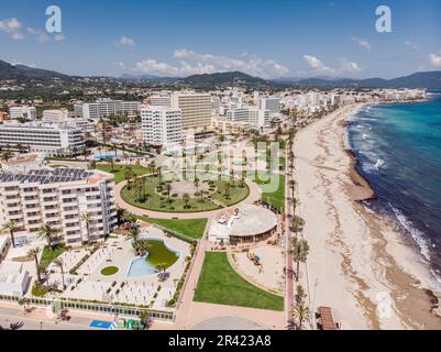 Cala Millor, Sant Llorenç des Cardassar, Maiorca, Isole Baleari, Spagna. Foto Stock